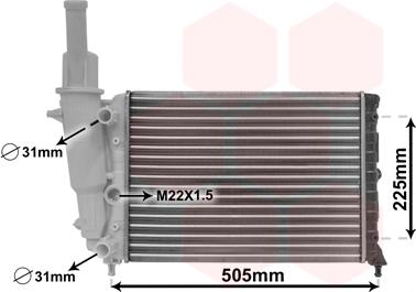 Van Wezel 17002138 - Radiatore, Raffreddamento motore autozon.pro