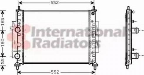 Van Wezel 17002268 - Radiatore, Raffreddamento motore autozon.pro