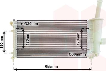 Van Wezel 17002281 - Radiatore, Raffreddamento motore autozon.pro