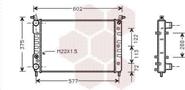 Van Wezel 17002225 - Radiatore, Raffreddamento motore autozon.pro