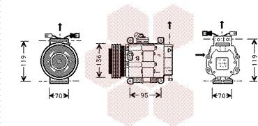 Van Wezel 1700K049 - Compressore, Climatizzatore autozon.pro