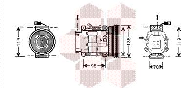 Van Wezel 1700K041 - Compressore, Climatizzatore autozon.pro