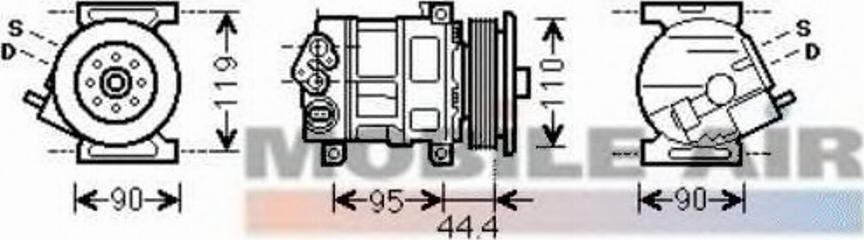 Van Wezel 1700K394 - Compressore, Climatizzatore autozon.pro