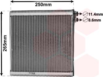 Van Wezel 1700V442 - Evaporatore, Climatizzatore autozon.pro