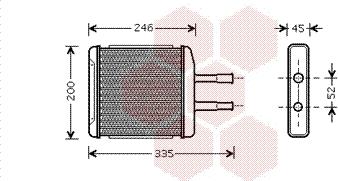 Van Wezel 81006059 - Scambiatore calore, Riscaldamento abitacolo autozon.pro