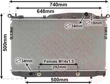 Van Wezel 81002135 - Radiatore, Raffreddamento motore autozon.pro