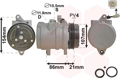 Van Wezel 8100K079 - Compressore, Climatizzatore autozon.pro