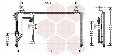 Van Wezel 83005027 - Condensatore, Climatizzatore autozon.pro