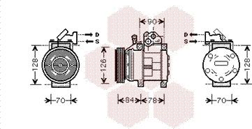 Van Wezel 8300K052 - Compressore, Climatizzatore autozon.pro