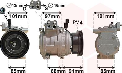 Van Wezel 8300K208 - Compressore, Climatizzatore autozon.pro