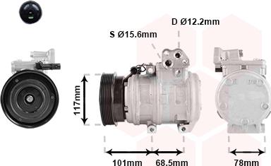 Van Wezel 8301K715 - Compressore, Climatizzatore autozon.pro