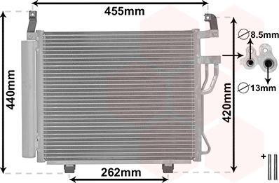 Van Wezel 82005241 - Condensatore, Climatizzatore autozon.pro