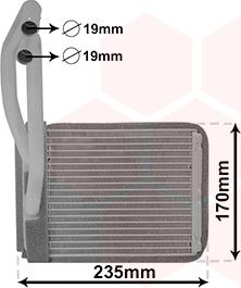 Van Wezel 82006446 - Scambiatore calore, Riscaldamento abitacolo autozon.pro