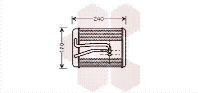 Van Wezel 82006119 - Scambiatore calore, Riscaldamento abitacolo autozon.pro