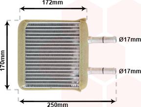 Van Wezel 82006137 - Scambiatore calore, Riscaldamento abitacolo autozon.pro