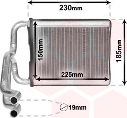 Van Wezel 82006313 - Scambiatore calore, Riscaldamento abitacolo autozon.pro