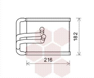 Van Wezel 82006254 - Scambiatore calore, Riscaldamento abitacolo autozon.pro