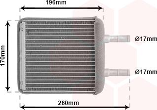 Van Wezel 82006216 - Scambiatore calore, Riscaldamento abitacolo autozon.pro