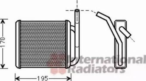 Van Wezel 82006212 - Scambiatore calore, Riscaldamento abitacolo autozon.pro