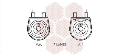 Van Wezel 82003154 - Radiatore olio, Olio motore autozon.pro