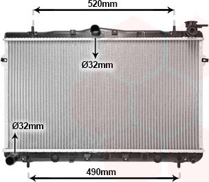 Van Wezel 82002043 - Radiatore, Raffreddamento motore autozon.pro