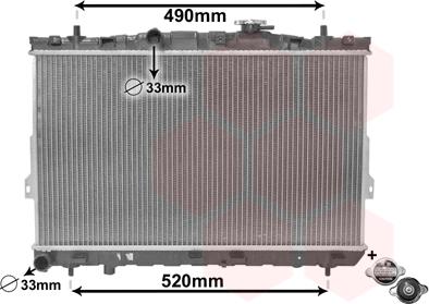 Van Wezel 82002104 - Radiatore, Raffreddamento motore autozon.pro