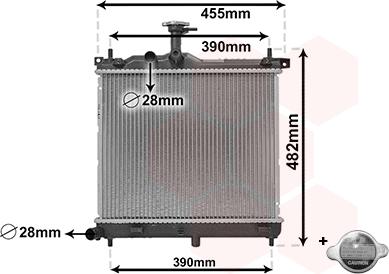 Van Wezel 82002291 - Radiatore, Raffreddamento motore autozon.pro