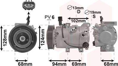 Van Wezel 8200K442 - Compressore, Climatizzatore autozon.pro