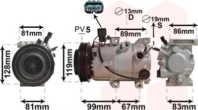 Van Wezel 8200K414 - Compressore, Climatizzatore autozon.pro