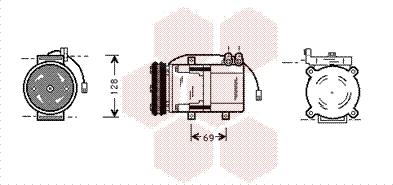 Van Wezel 8200K063 - Compressore, Climatizzatore autozon.pro