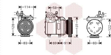 Van Wezel 8200K199 - Compressore, Climatizzatore autozon.pro