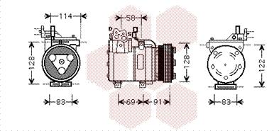 Van Wezel 8200K196 - Compressore, Climatizzatore autozon.pro