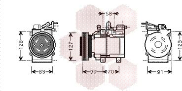 Van Wezel 8200K160 - Compressore, Climatizzatore autozon.pro