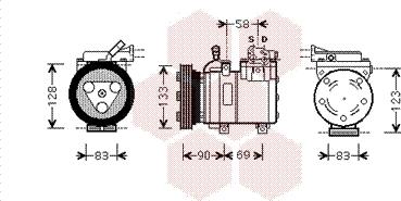 Van Wezel 8200K250 - Compressore, Climatizzatore autozon.pro