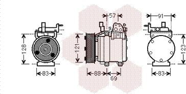 Van Wezel 8200K258 - Compressore, Climatizzatore autozon.pro