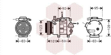 Van Wezel 8200K214 - Compressore, Climatizzatore autozon.pro