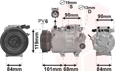 Van Wezel 8200K237 - Compressore, Climatizzatore autozon.pro