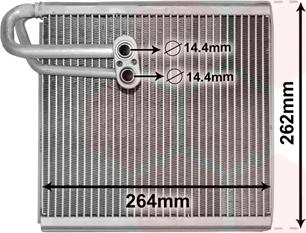 Van Wezel 8200V371 - Evaporatore, Climatizzatore autozon.pro