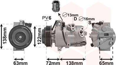 Van Wezel 8201K712 - Compressore, Climatizzatore autozon.pro