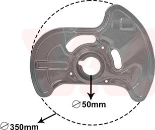 Van Wezel 3091372 - Lamiera paraspruzzi, Disco freno autozon.pro