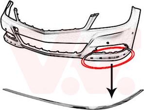 Van Wezel 3097481 - Modanatura decorativa / protettiva, Paraurti autozon.pro