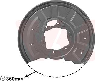 Van Wezel 3044374 - Lamiera paraspruzzi, Disco freno autozon.pro