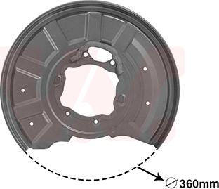 Van Wezel 3044373 - Lamiera paraspruzzi, Disco freno autozon.pro