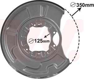 Van Wezel 3041374 - Lamiera paraspruzzi, Disco freno autozon.pro