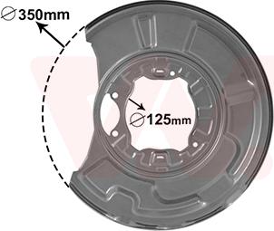 Van Wezel 3041373 - Lamiera paraspruzzi, Disco freno autozon.pro