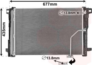 Van Wezel 30005450 - Condensatore, Climatizzatore autozon.pro