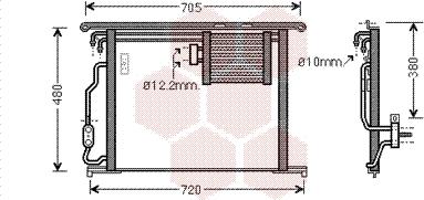 Van Wezel 30005467 - Condensatore, Climatizzatore autozon.pro