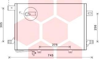 Van Wezel 30005572 - Condensatore, Climatizzatore autozon.pro