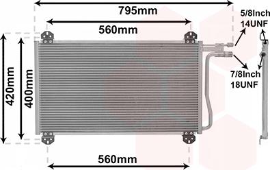 Van Wezel 30005219 - Condensatore, Climatizzatore autozon.pro