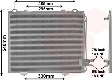 Van Wezel 30005232 - Condensatore, Climatizzatore autozon.pro